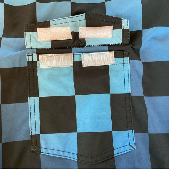 NWOT Atama Shorts Boardshorts Men’s 34-35 Blue Checkered MMA Jiu Jitsu Brazil - Picture 8 of 14